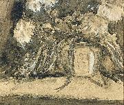 Theo van Doesburg Gemberpot met chrysanten painting